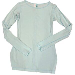 Lululemon Devotion Long Sleeve Yoga Tee Lightweight Aquamarine Size 6